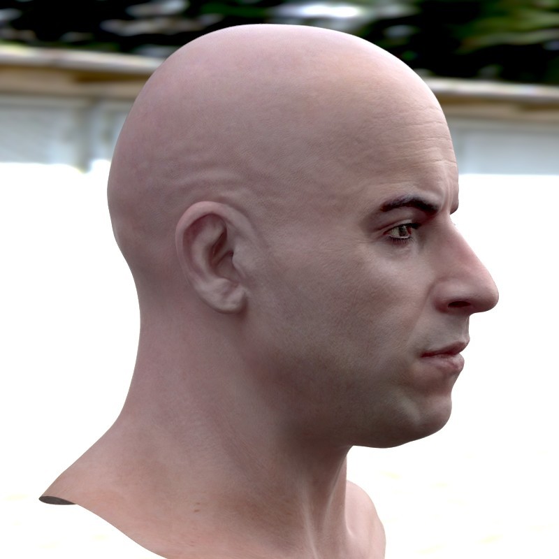 Artstation - The 3D Model Vin Diesel Head