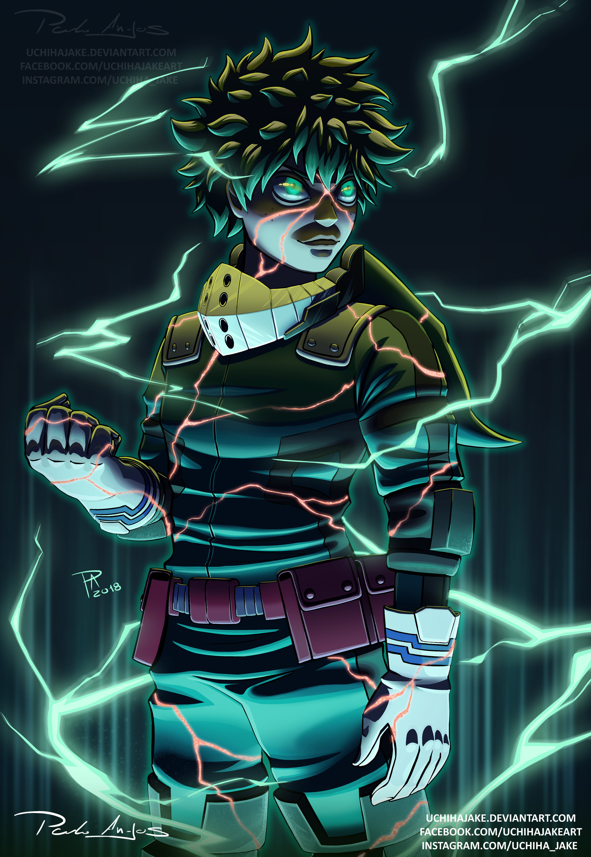 Artstation Deku Full Cowl Paulo Anjos