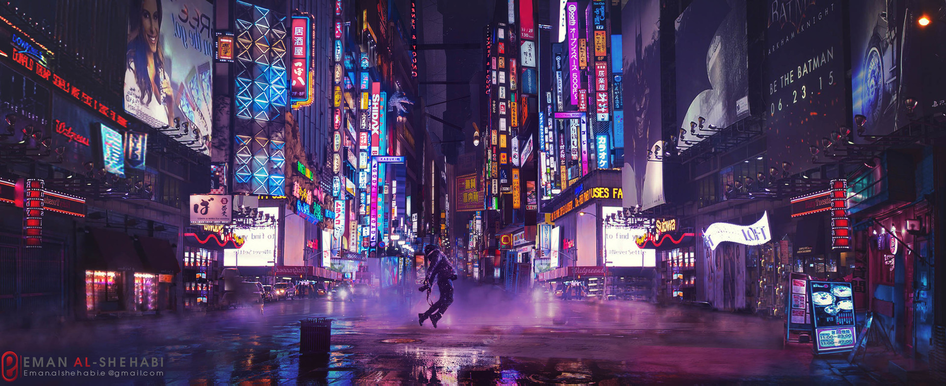 Artstation Sci Fi City Light Matte Painting Eman Alshehabi