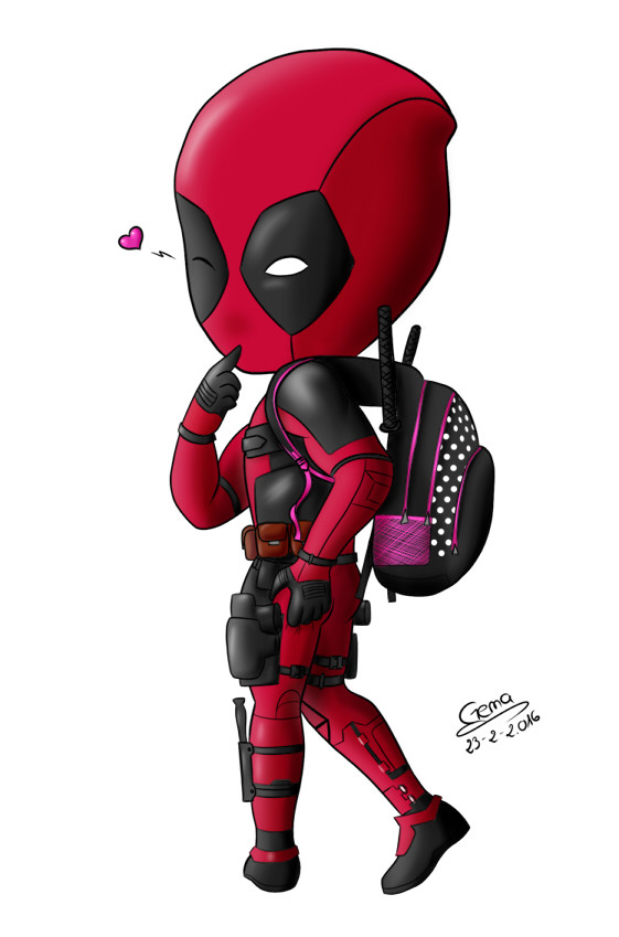 Gema Rodriguez Chibi Deadpool