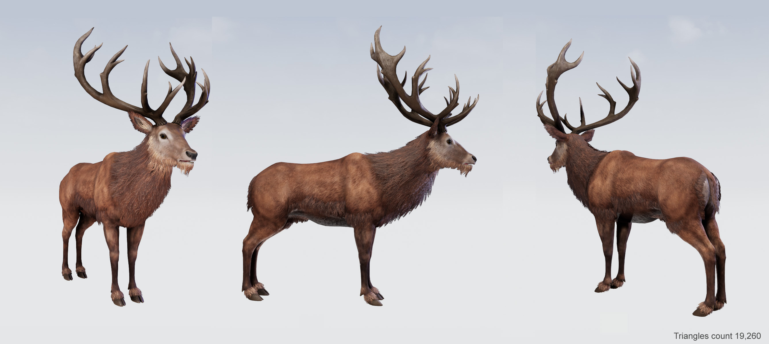 Rune Animals. Unreal engine shot. Deer.