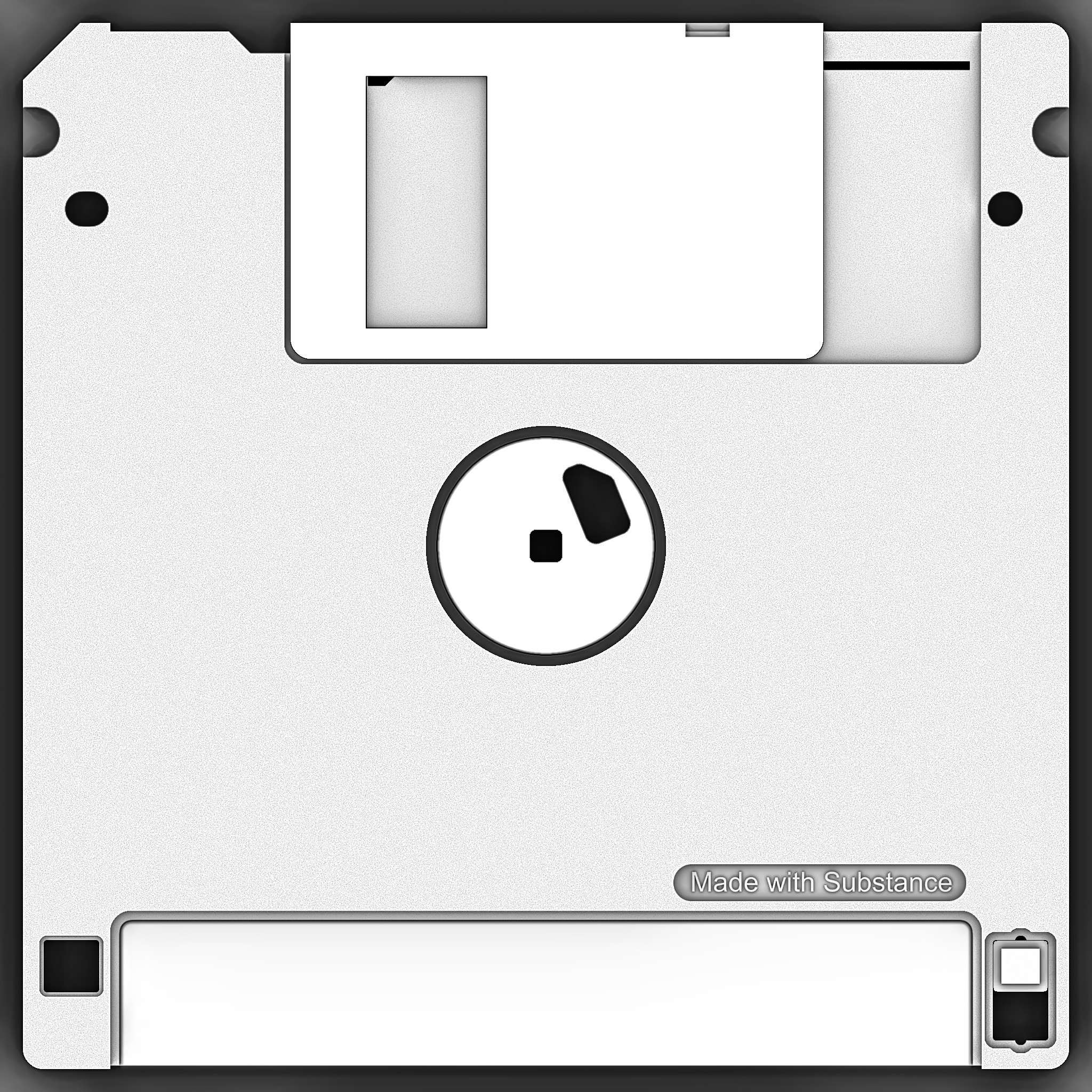 Cem Tezcan - Personal Portfolio - Substance Designer Floppy Disk