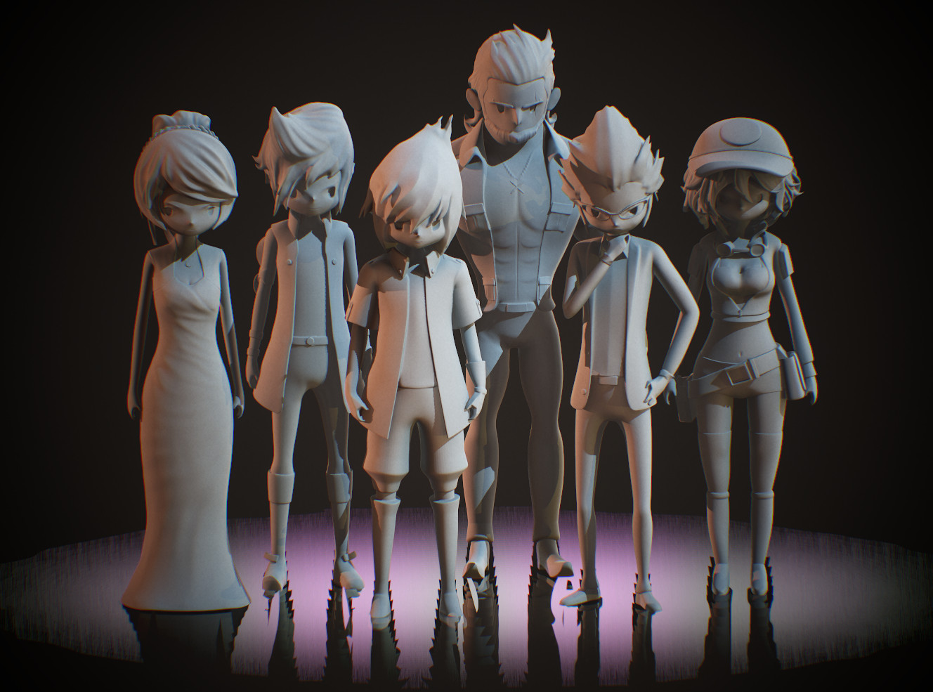 Artstation Final Fantasy Xv Pocket Edition Character Set For 3d
