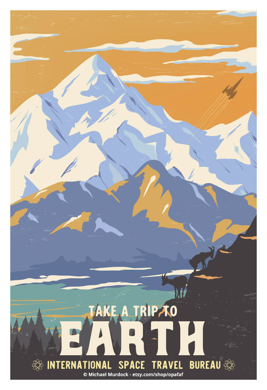 Michael Murdock Solar System Travel Posters