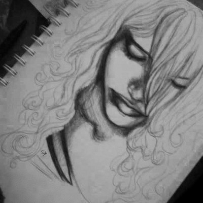 Cate zeederberg pen sketch of girl