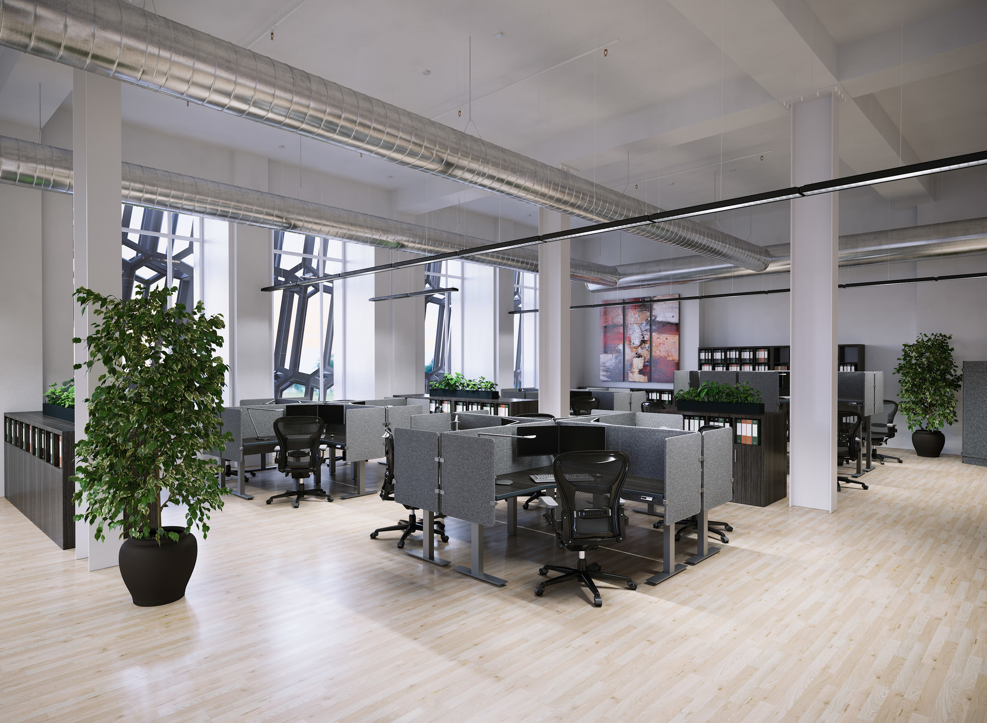 ArtStation - Office working area, Anton Nazarenko