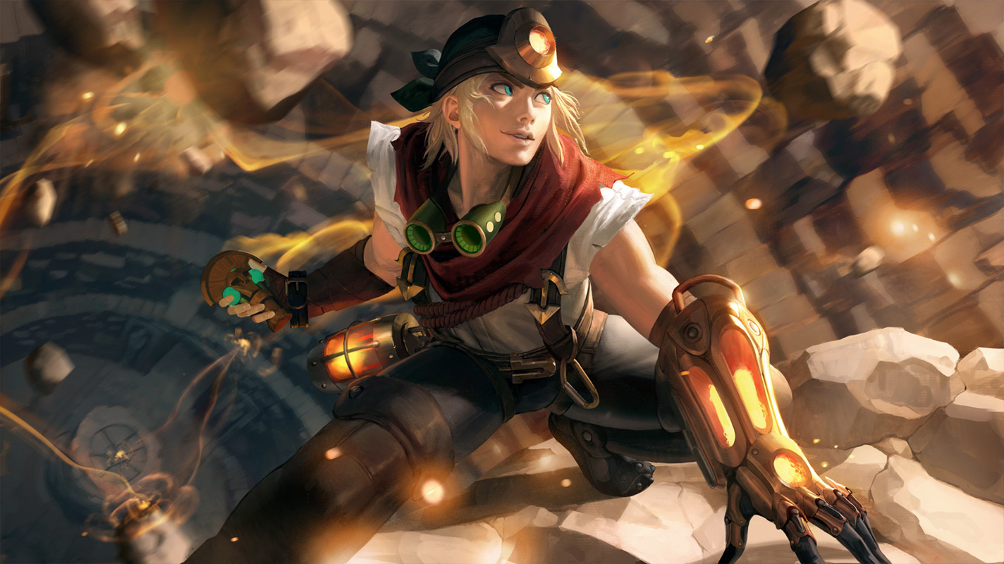 Artstation Explorer Ezreal Splash Art Sangsoo Jeong