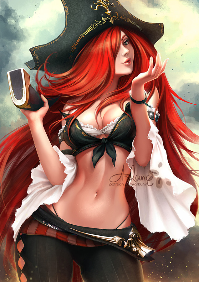 Artstation Miss Fortune Nsfw On Gumroad Redraw Arkuny Art