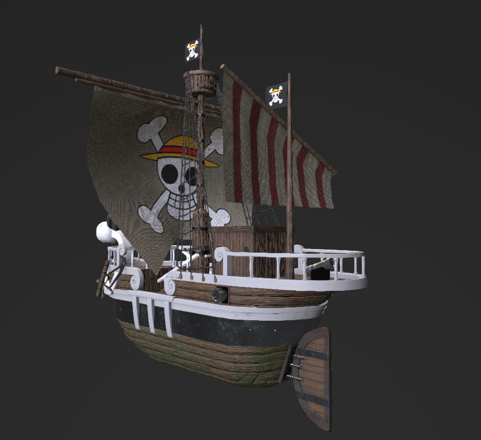 ArtStation - One Piece Going Merry Pirate Ship