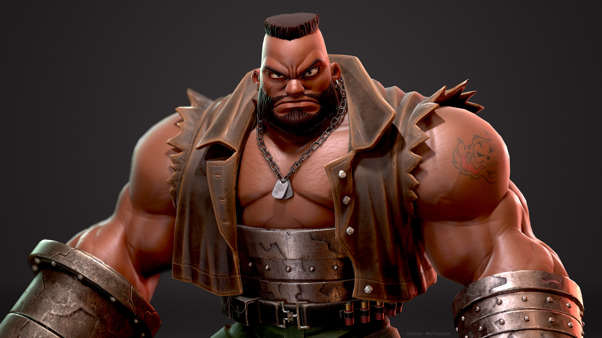 Artstation Ff7 Barret Fan Art Hunter Mortenson Final fantasy vii remake on twitter. artstation ff7 barret fan art