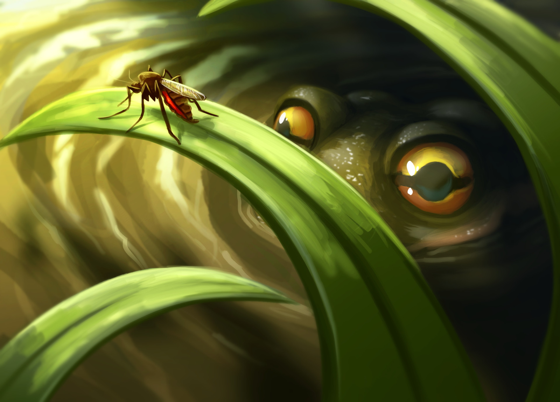 ArtStation - Swamp Monster - 2H illustration
