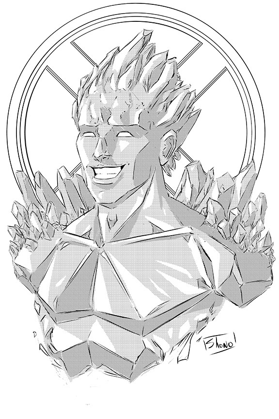 Shawn Mccauley - Inktober Day 1: Iceman