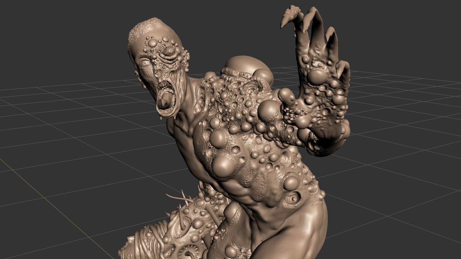 Containment Breach is a mutated plague victim, reaching for a source of food with insatiable aggression.