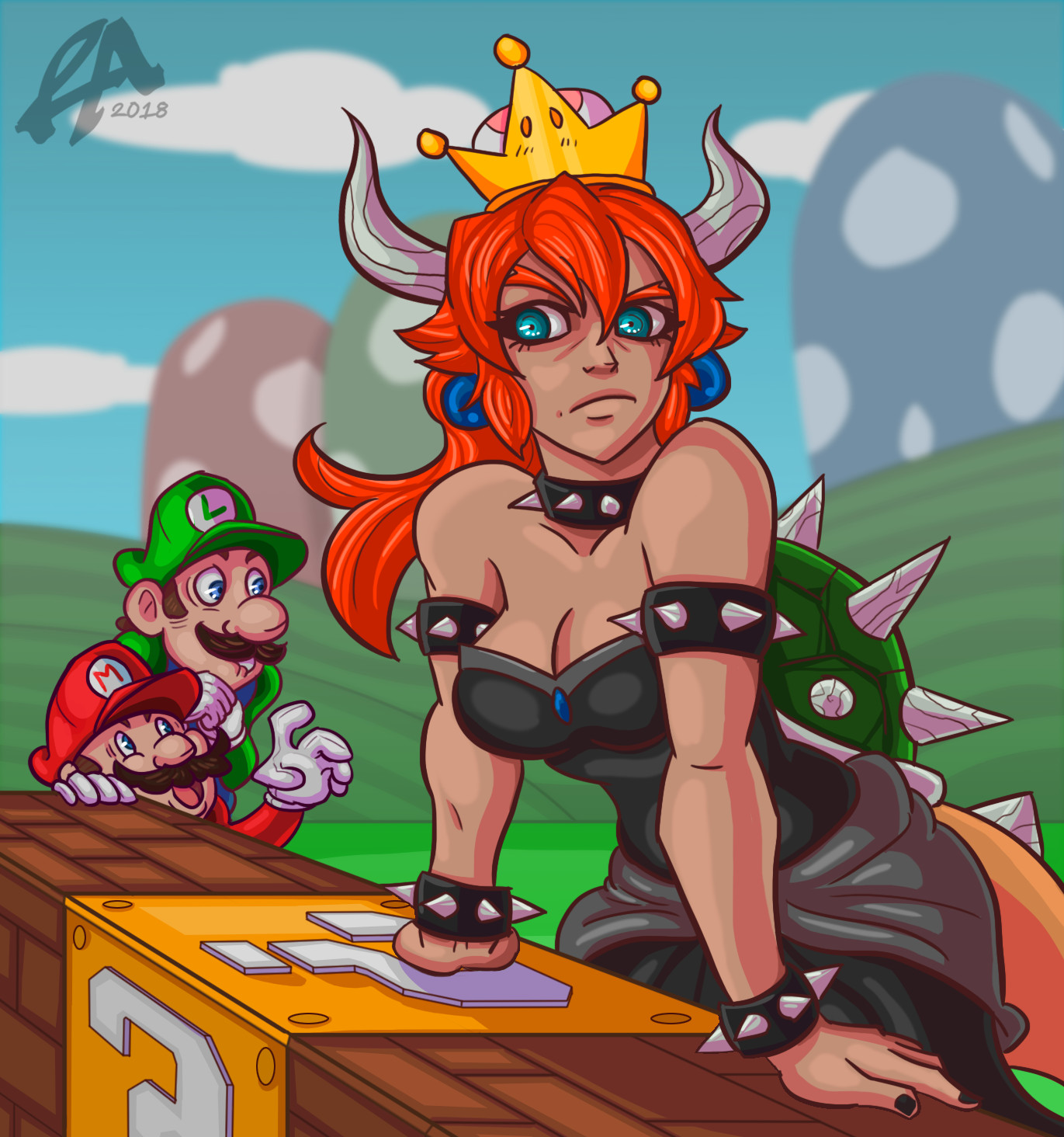 Artstation Bowsette Rob Allen Bowsette cosplay bowsette fanart bowsette cosplays really sexy. artstation bowsette rob allen