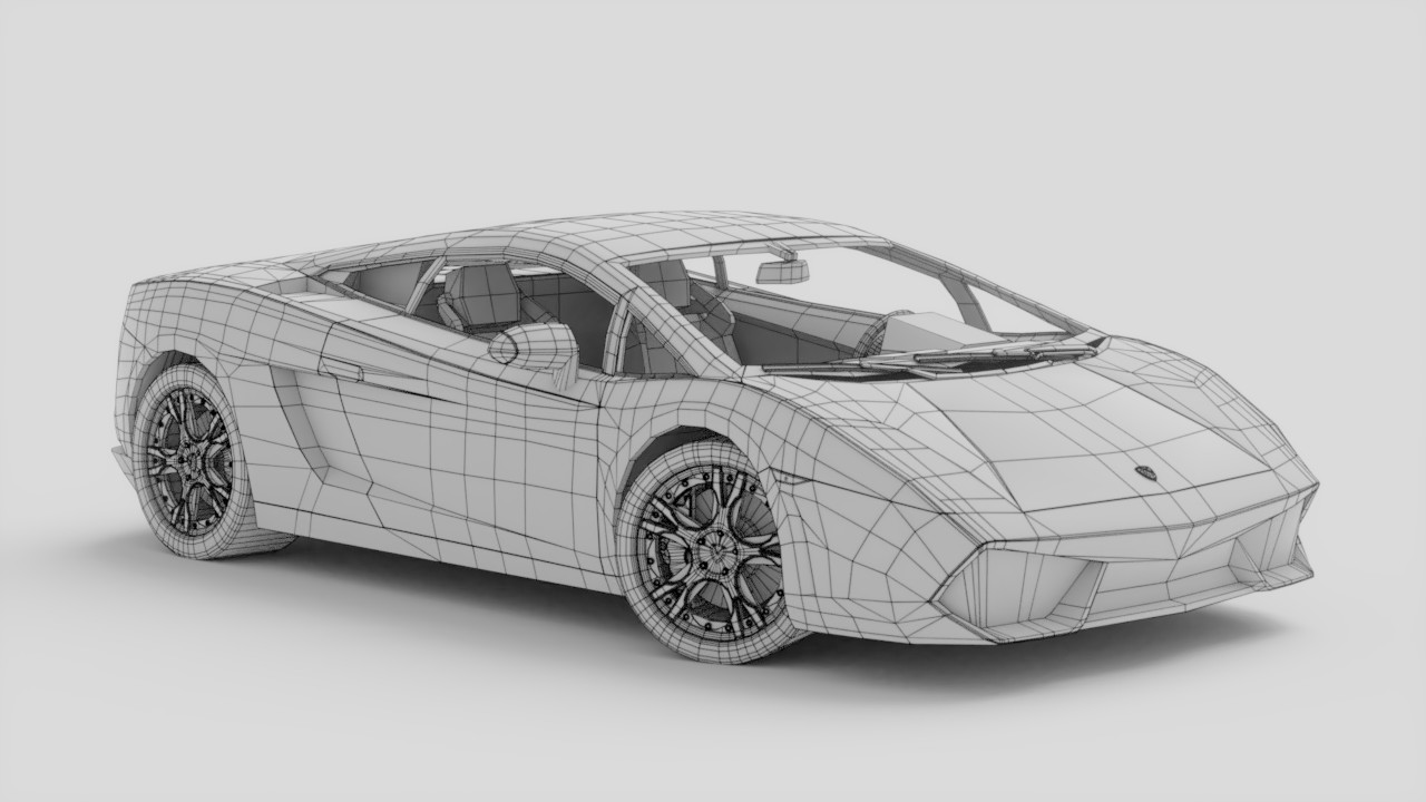 Shaded wireframe