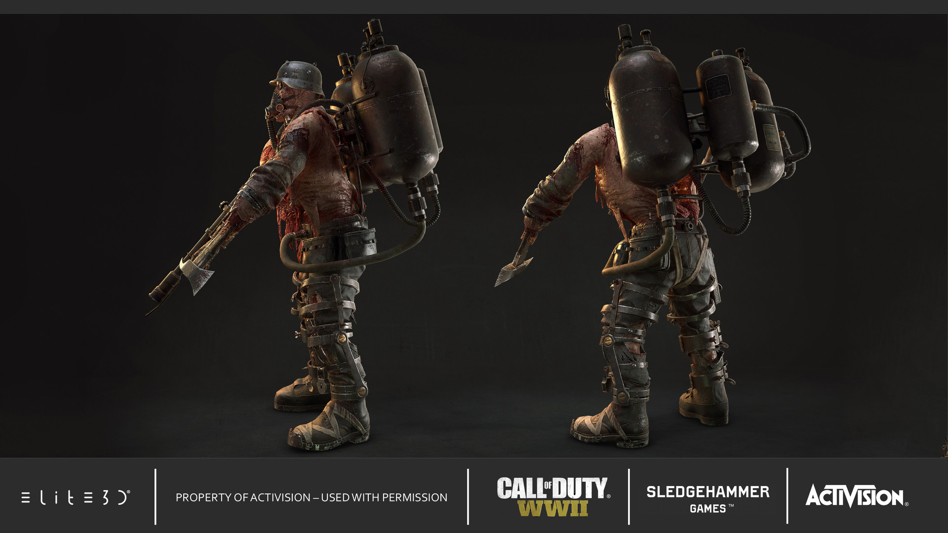 David Ferreira Call of Duty World War 2 Zombie Fireman