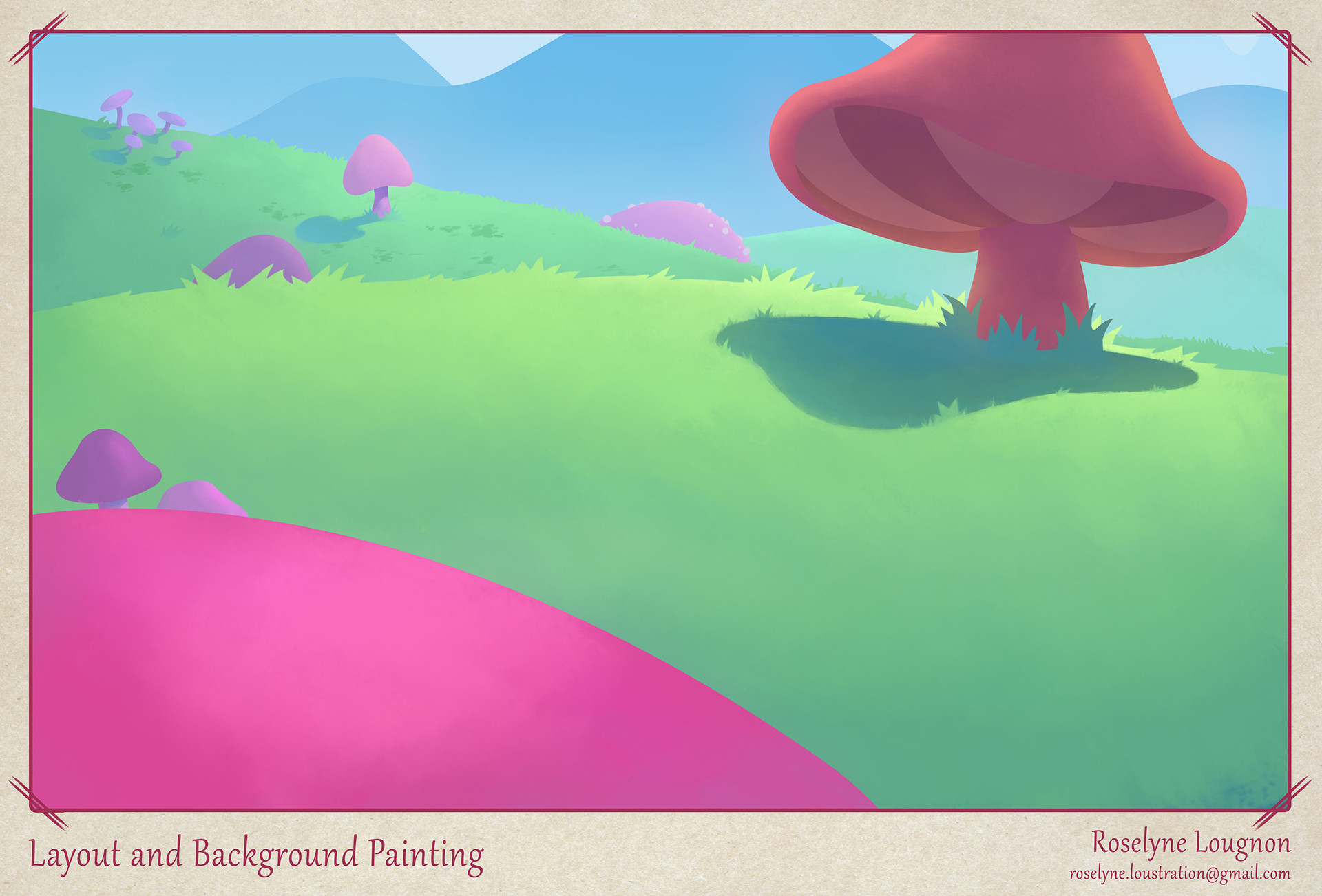 Artstation Layout Art And Background Painting Roselyne Lougnon