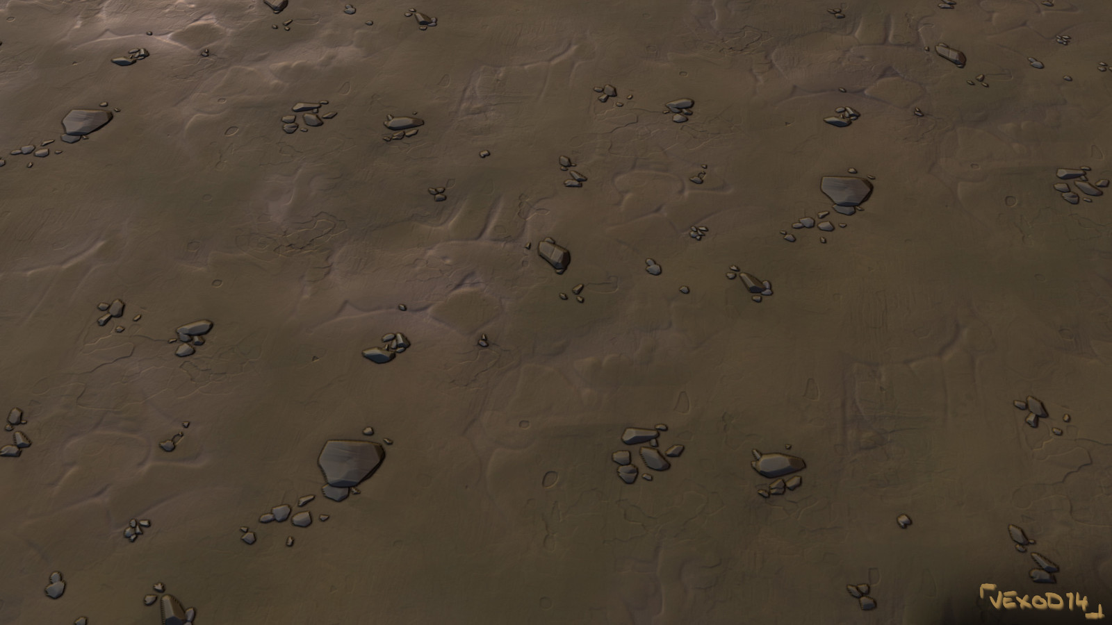 Tileable texture of mud