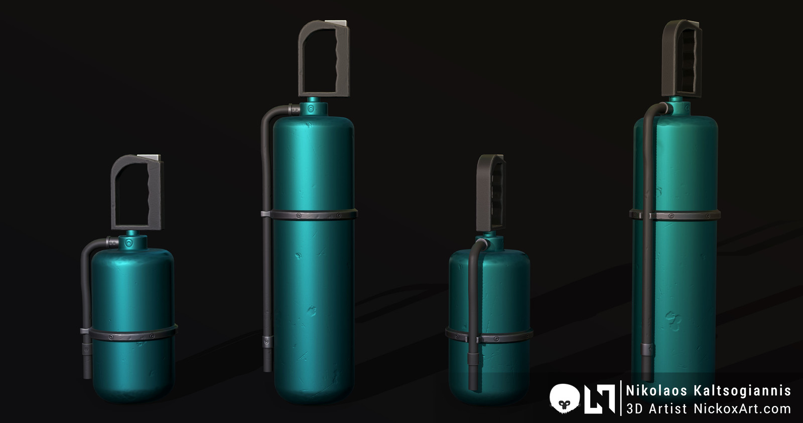 Fire Extinguisher Texture Variations.