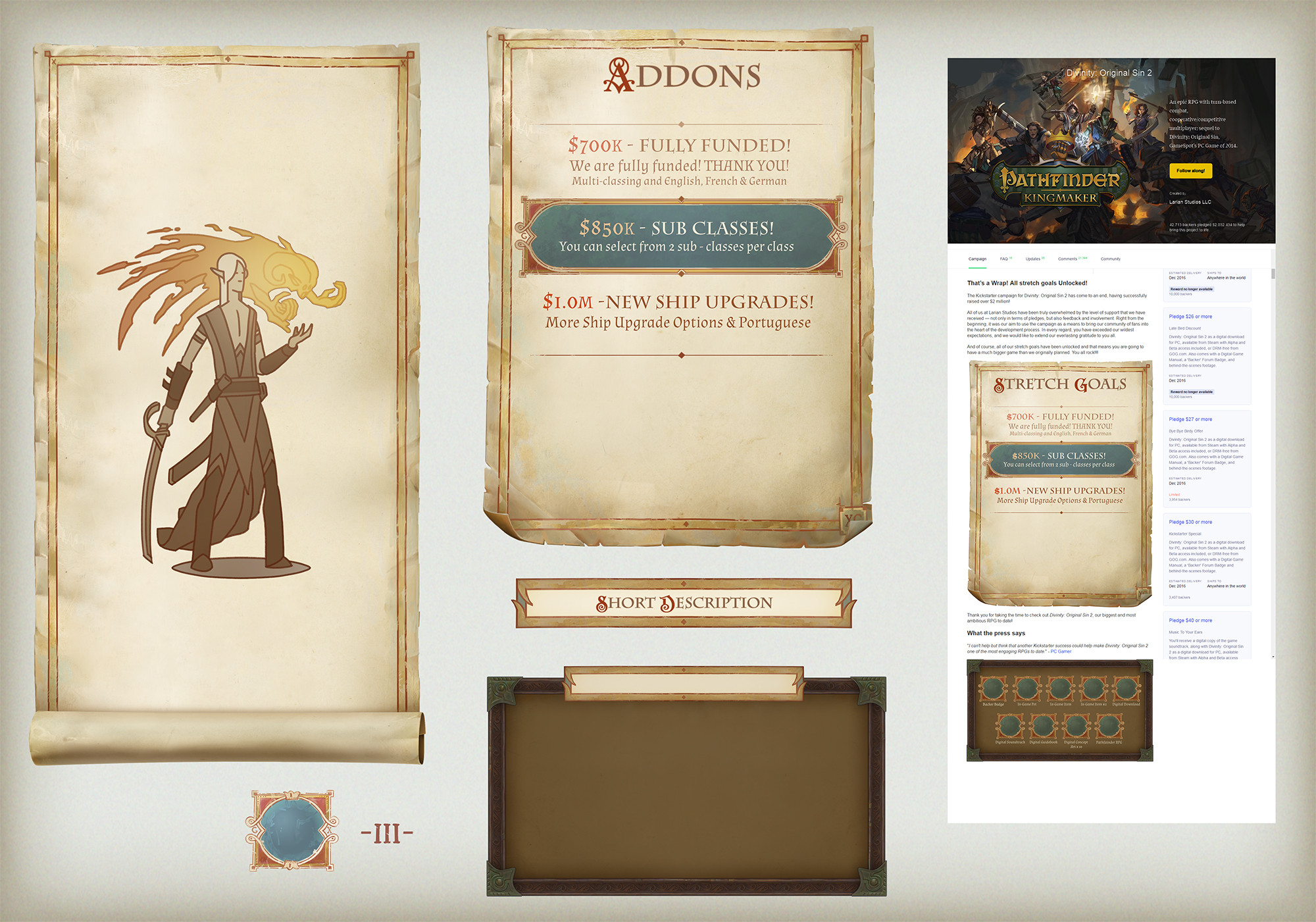 Visual development of a Kickstarter campaign