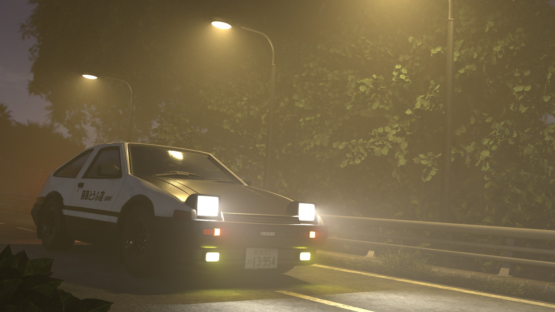 Artstation Toyota Sprinter Trueno Ae86 Victor Gorge