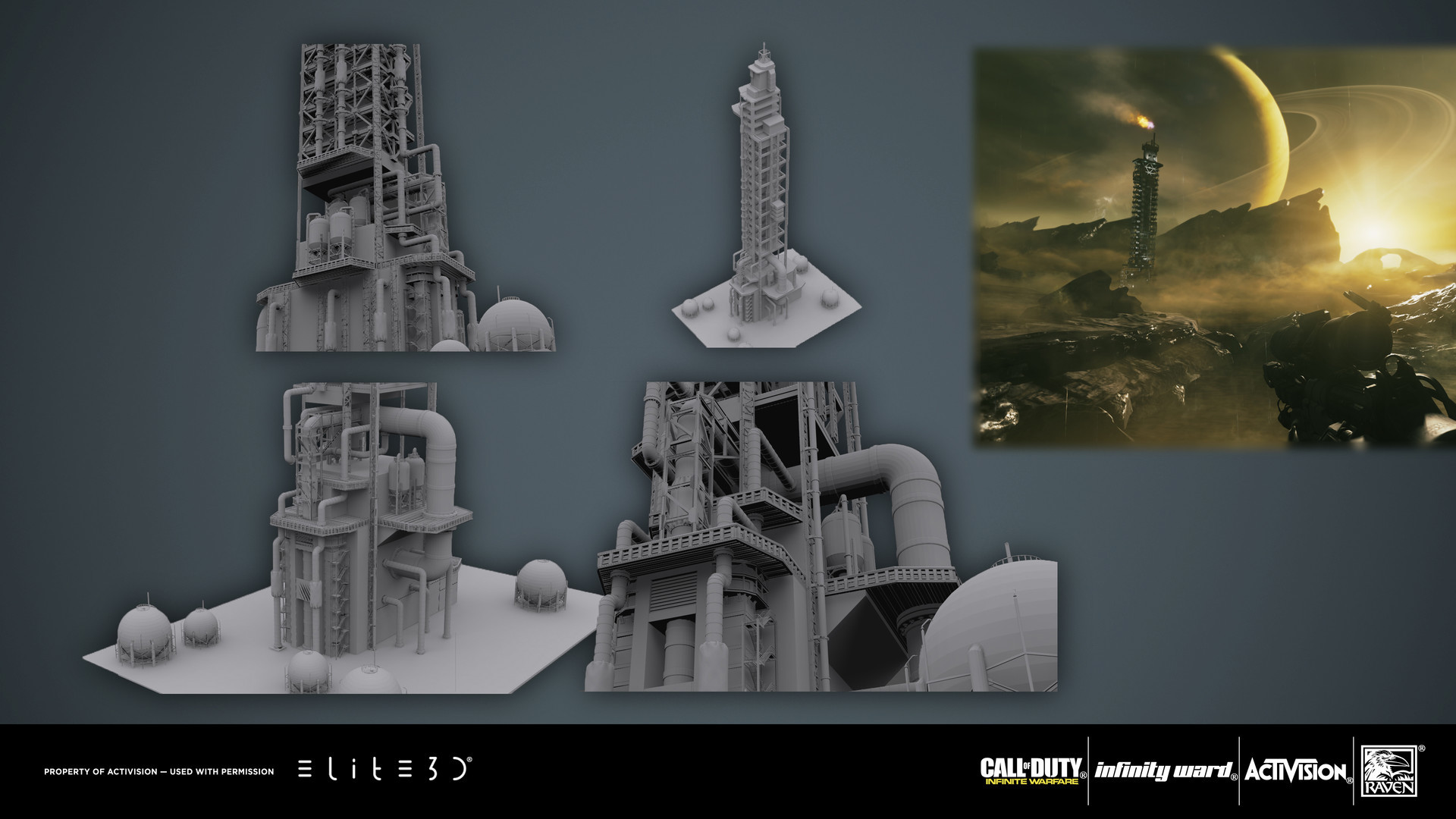 elite3d studio - In-game props for Call of Duty: Infinite Warfare.