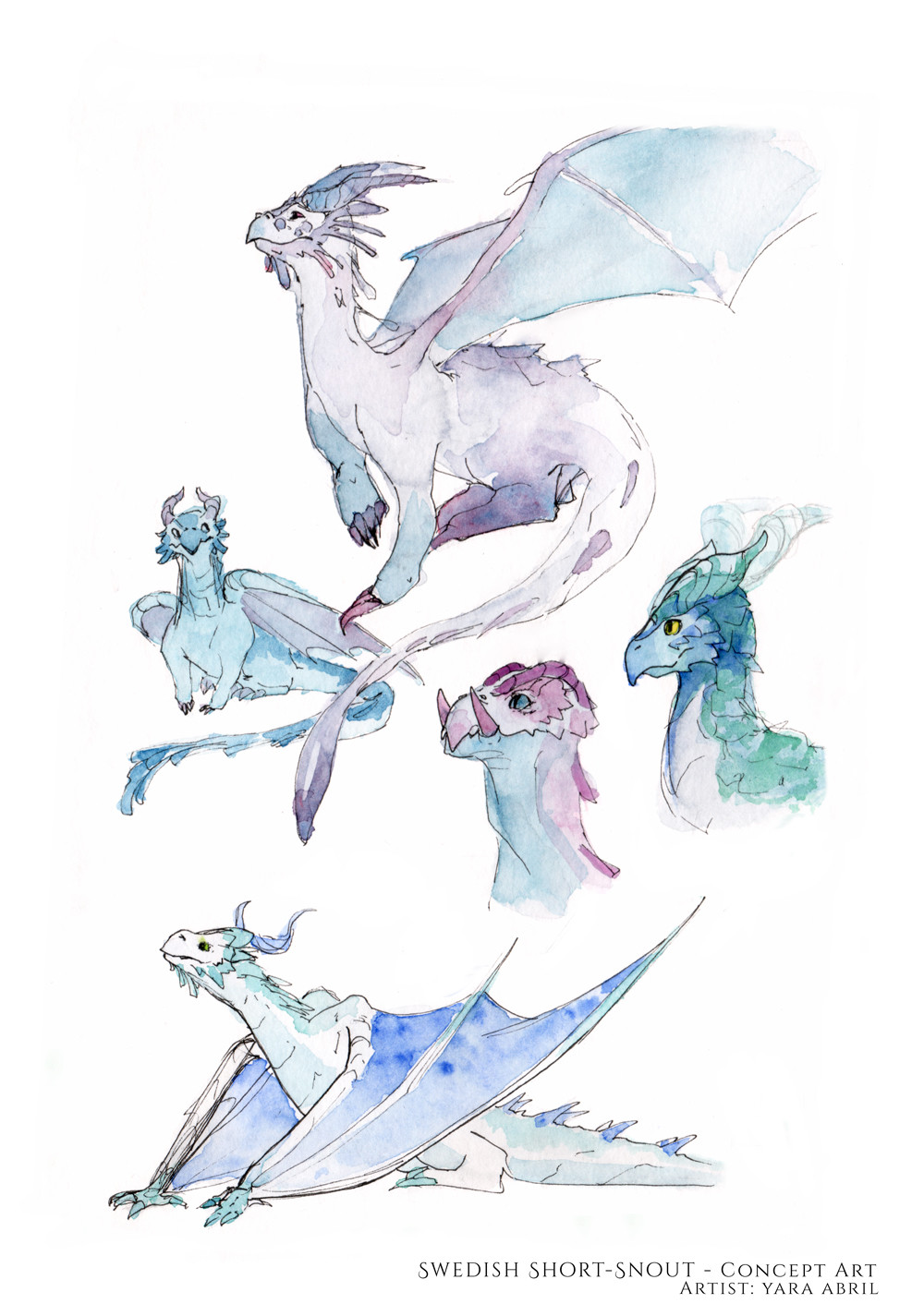 Dragon concept (watercolor)