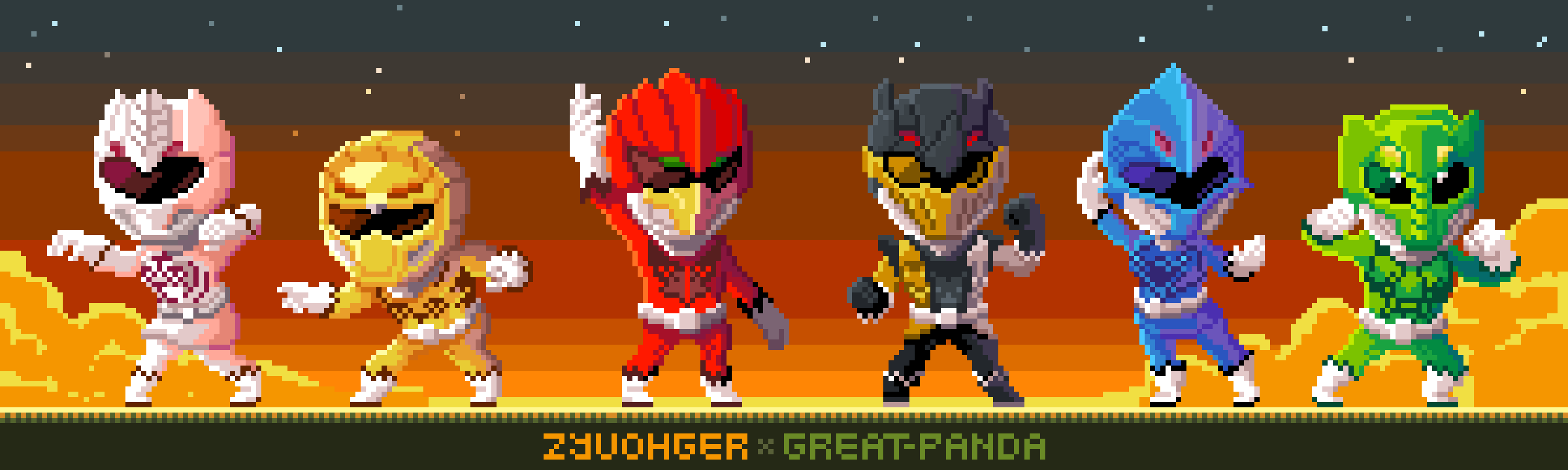 Artstation Power Ranger Animal Force Instinctive Arousal 動物戦隊 ジュウオウジャー 本能覚醒