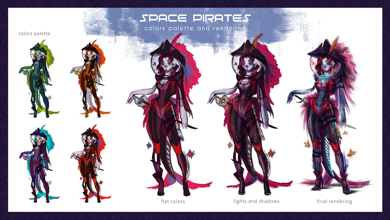 Colors palette and rendering