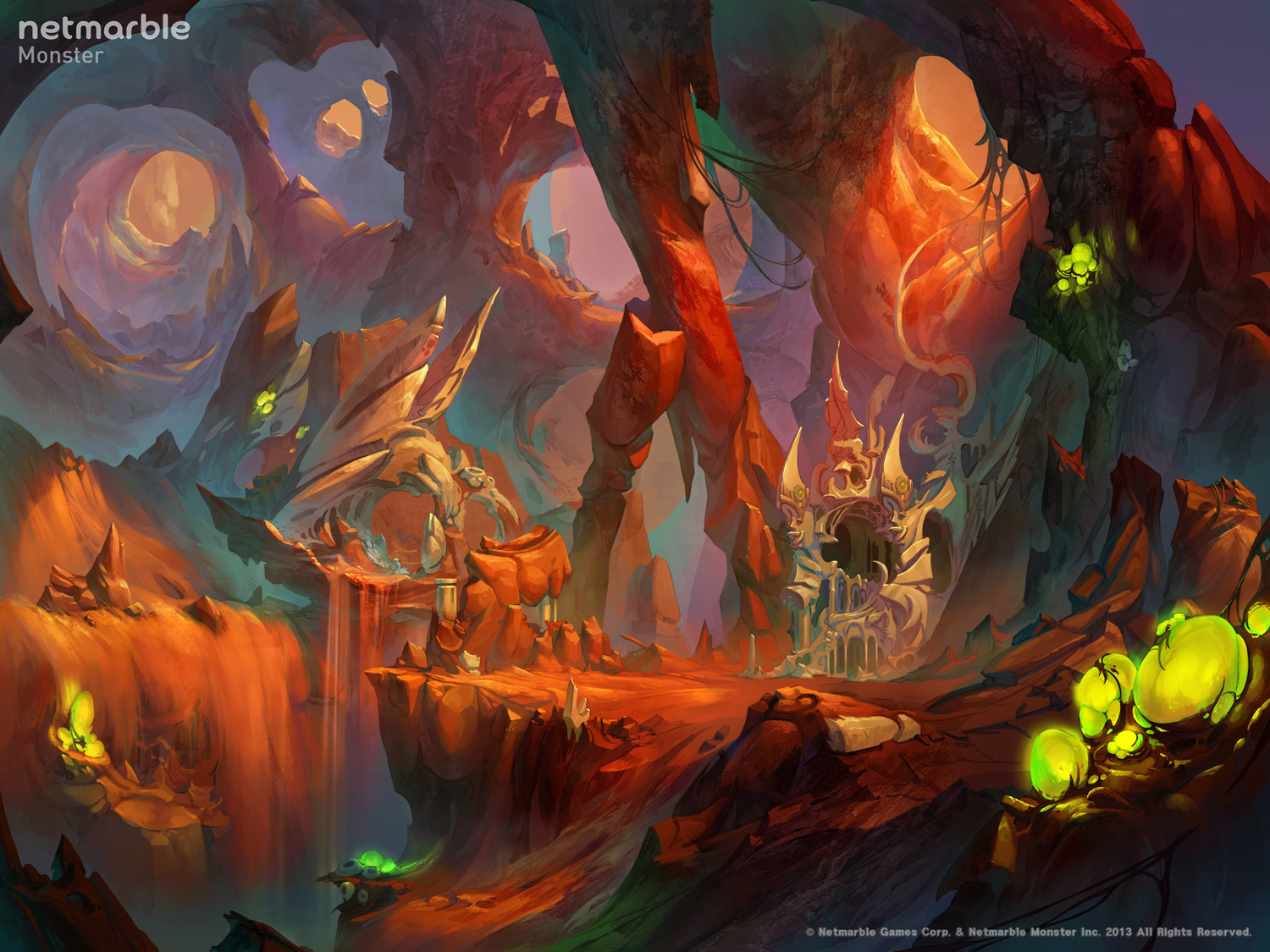 ArtStation - Desert underground (monster's taming game work)