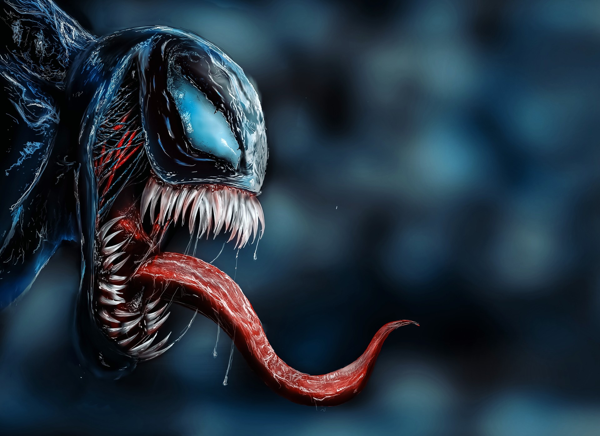 ArtStation - Venom digital painting.