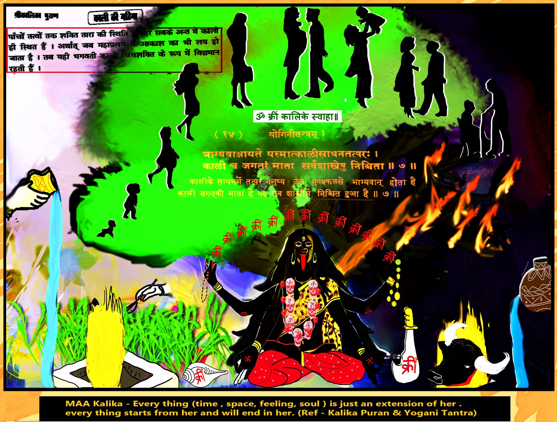 Ravi Mishra Kali Maa the center of entire universe and everything in it