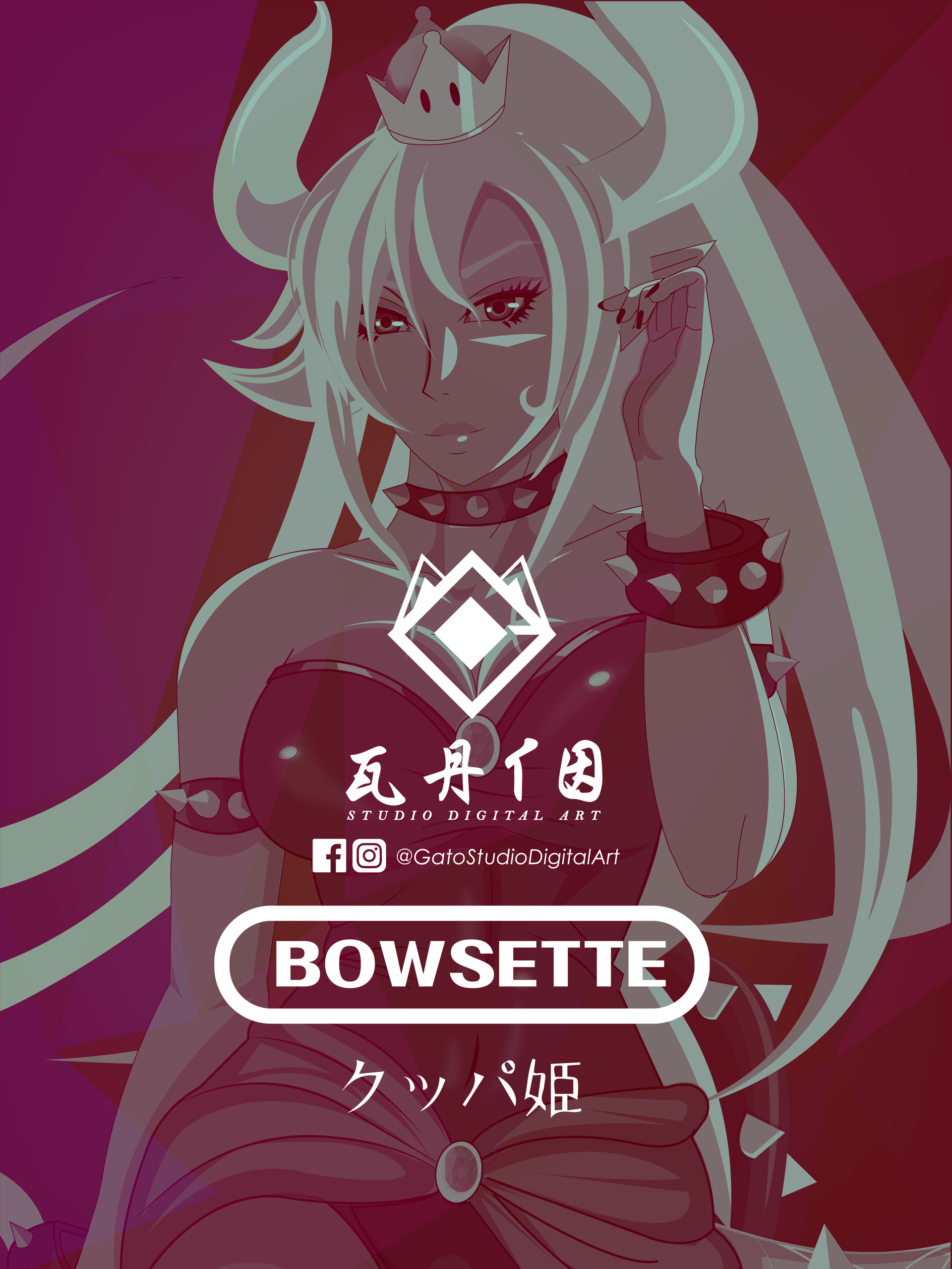 Artstation Bowsette By Gato Gato Studio Digital Art