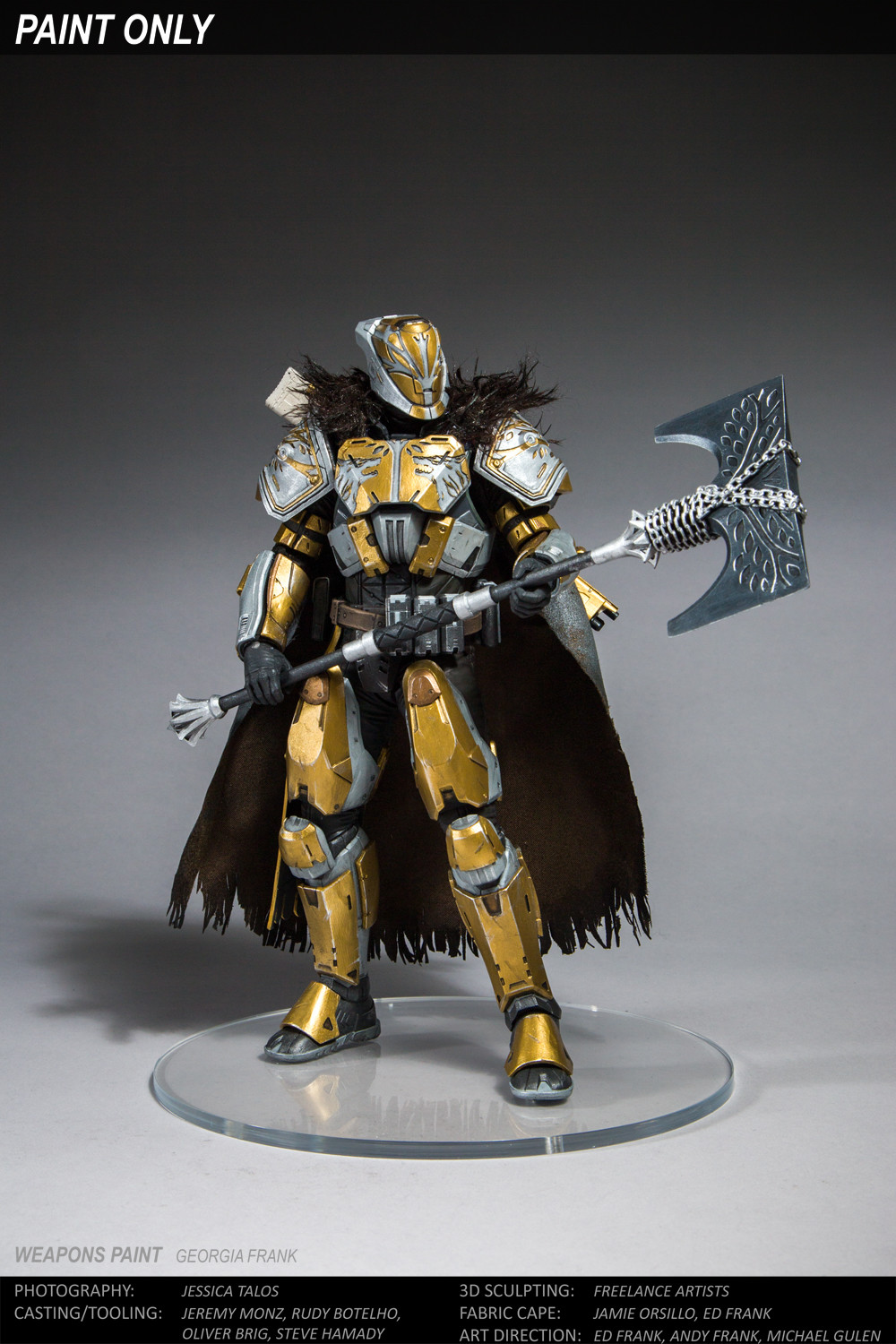 Rachel Leigh Fredrickson PAINTED PROTOTYPE Destiny Lord Saladin for McFarlane Toys