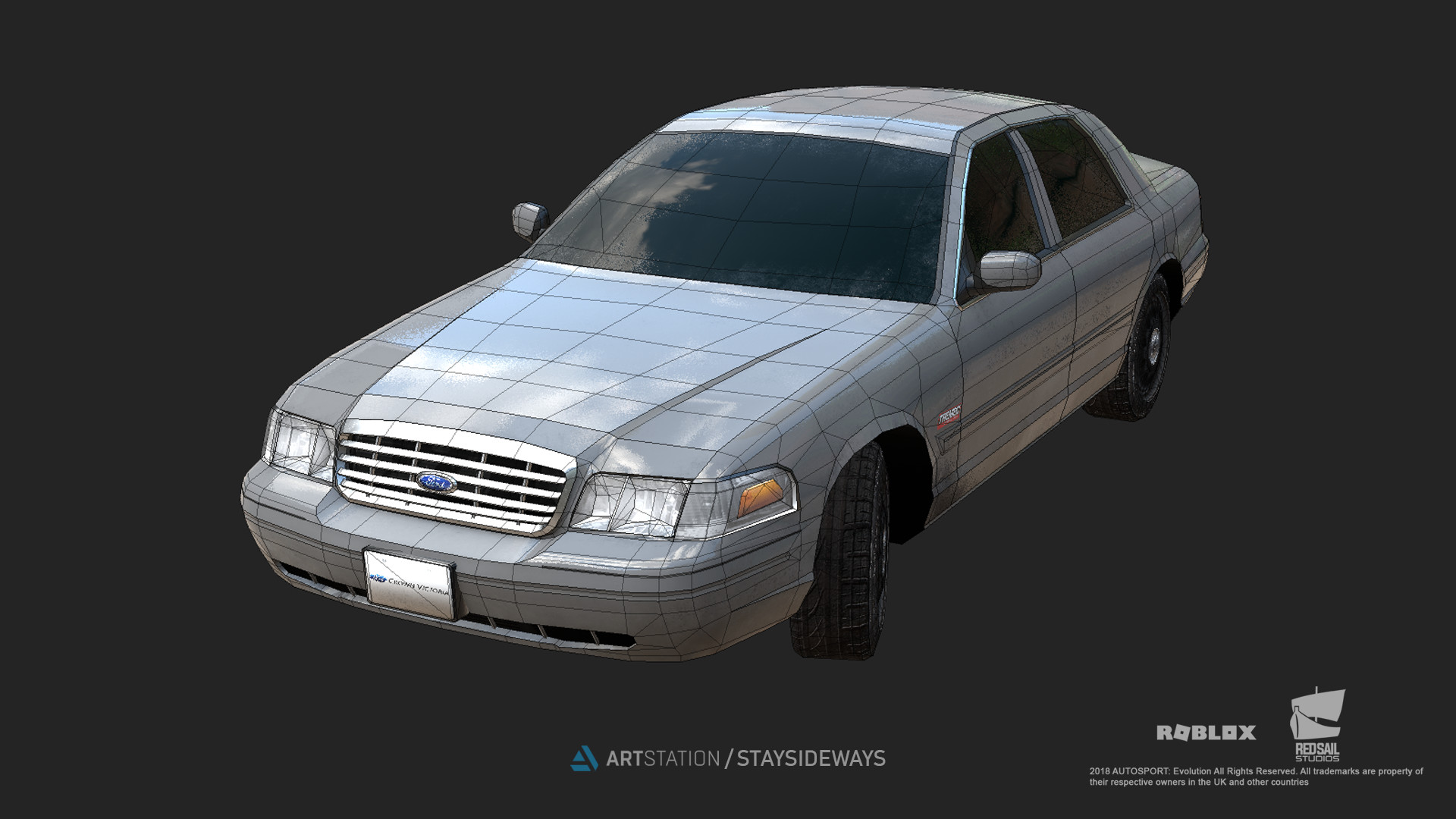 Artstation 2003 Ford Crown Victoria P71 Decommissioned - 