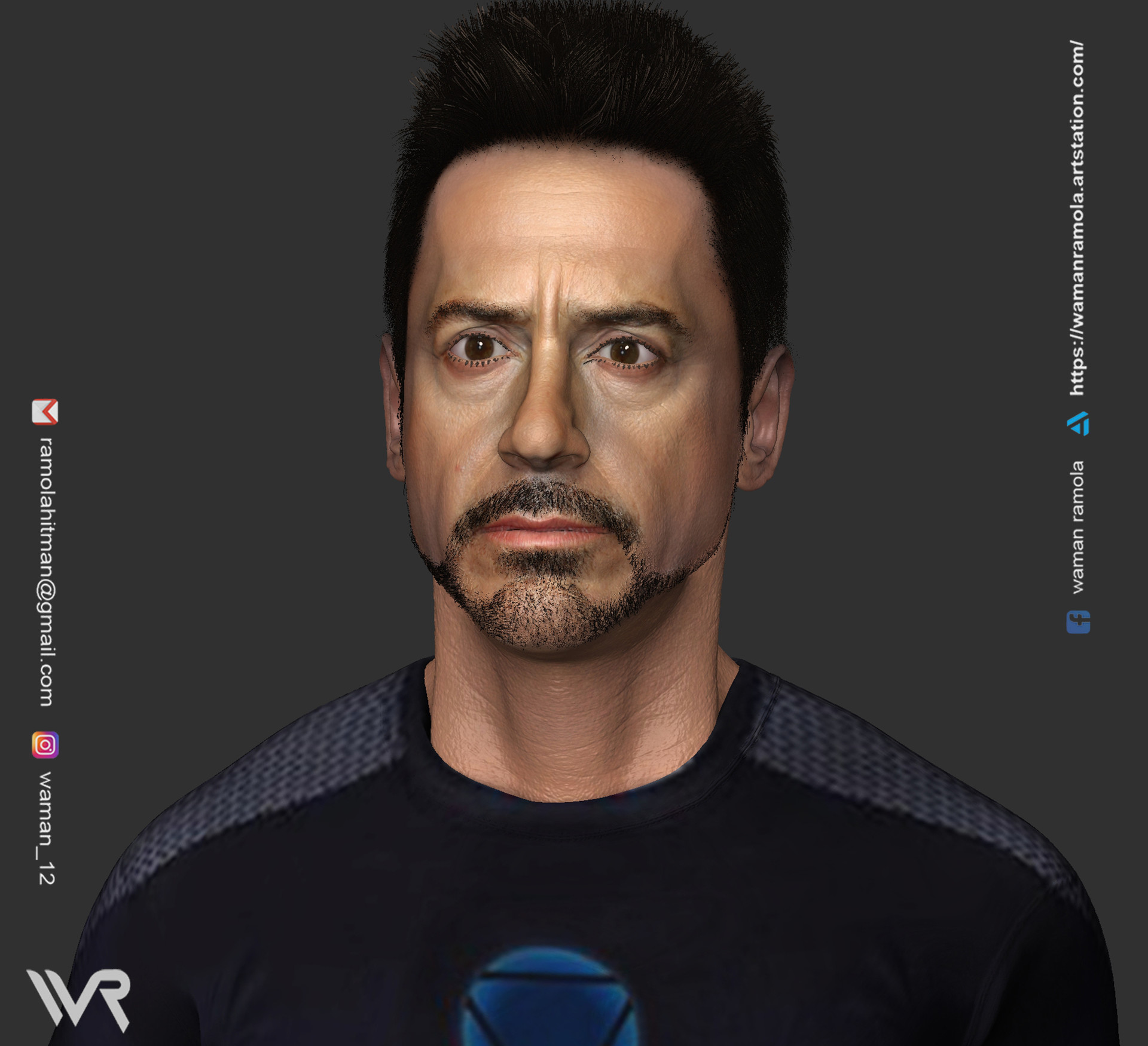 Artstation Robert Downey Jr Waman Ramola