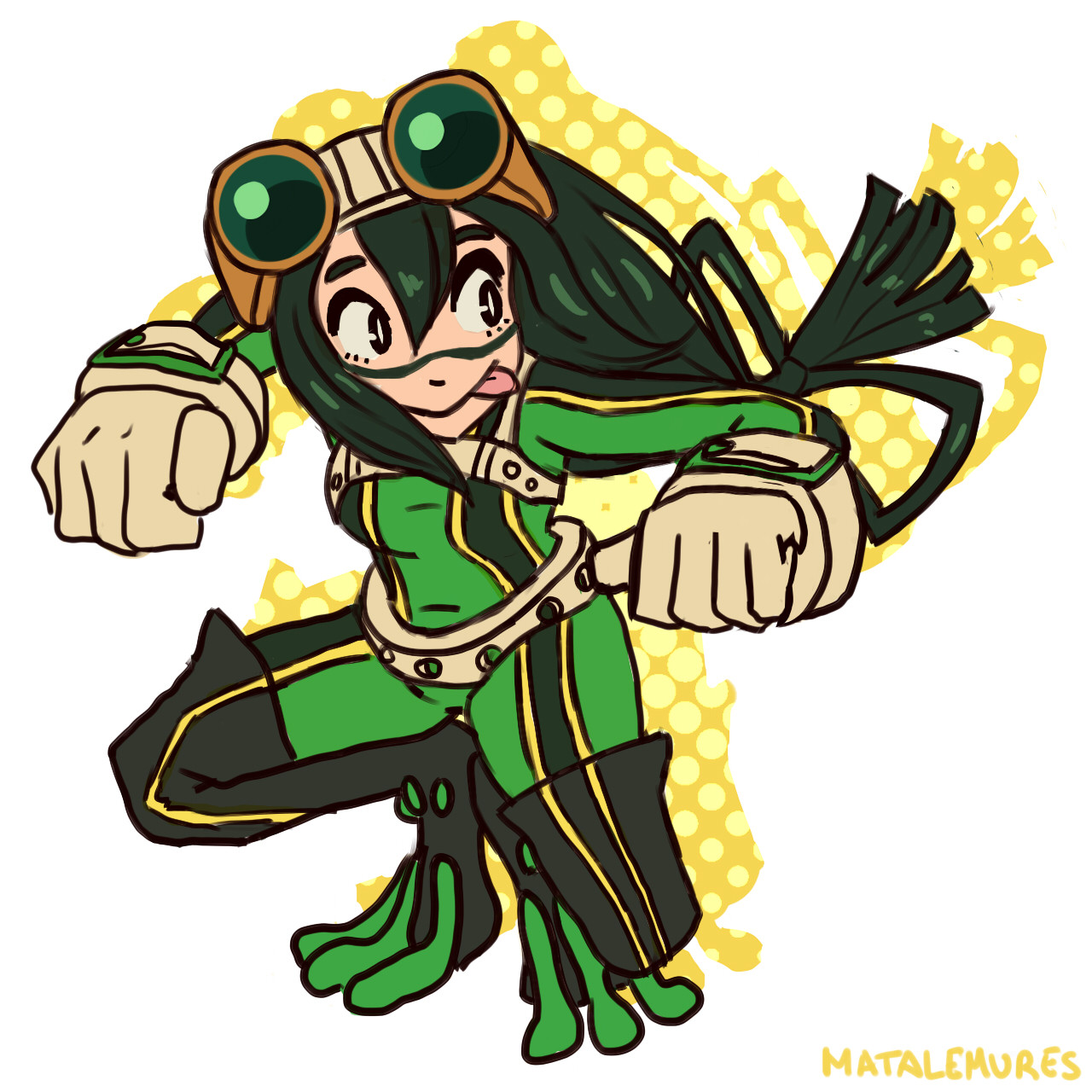 ArtStation - Asui Tsuyu from Boku no Hero Academia (c) Kōhei Horikoshi