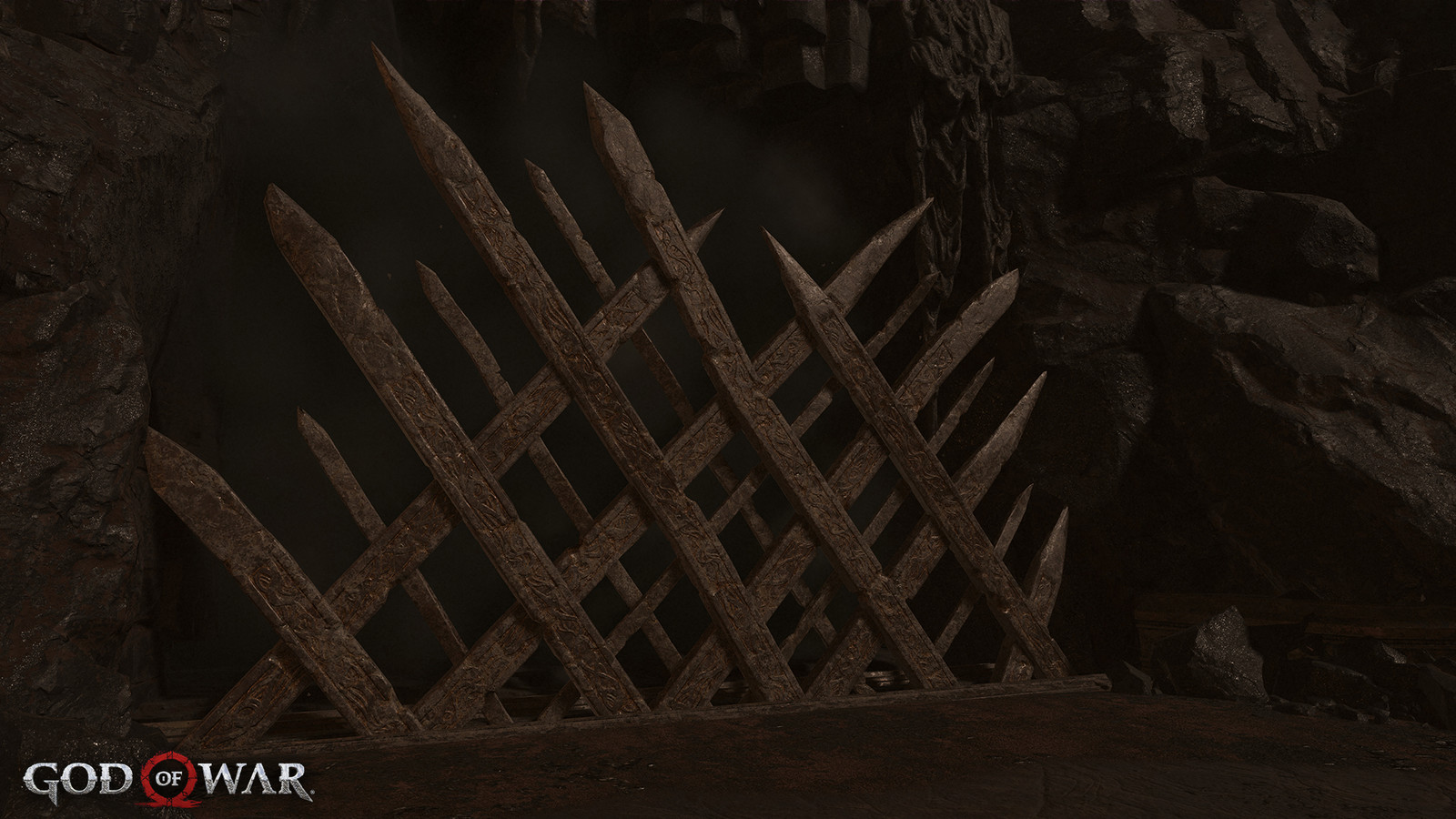 I modeled out the gate, sculpted in Zbrush, UV/bake, made the layered materials and finally placed them in-game.