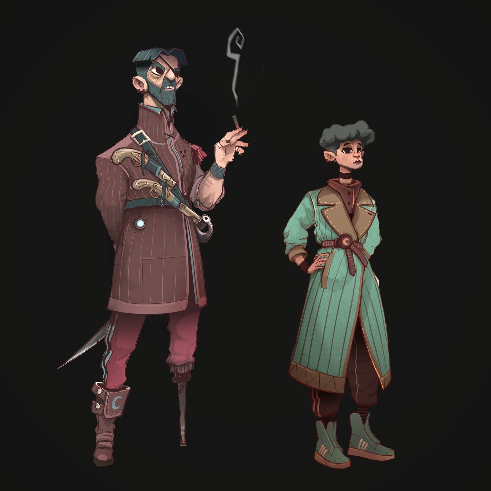 Character Design for a treasure Island work