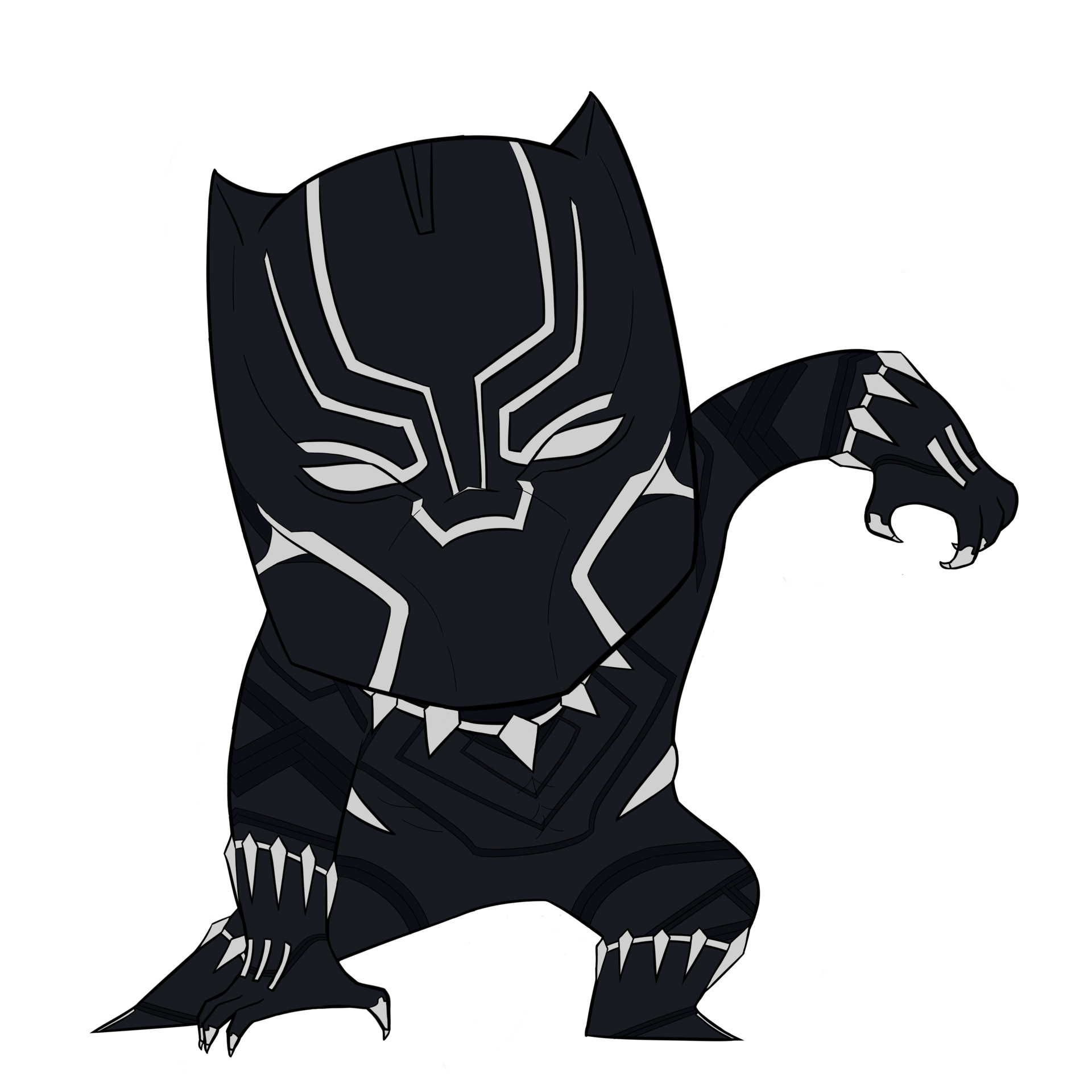 Black Panther Chibi Drawing Adimerdeka Com