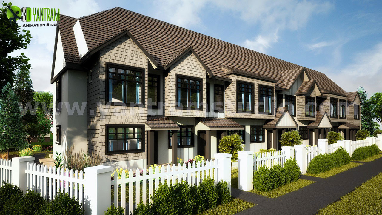 Artstation 3d Exterior Rendering Of Condo House By Yantram 3d