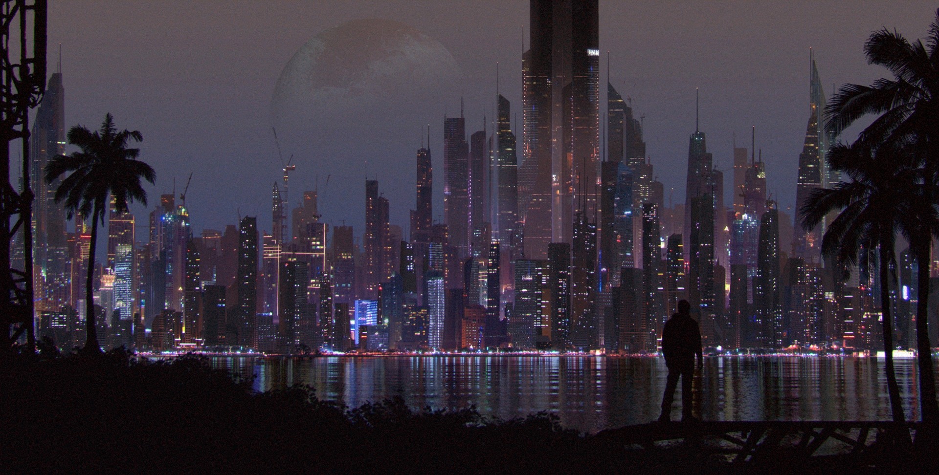 Artstation Tropical Future City Futuristic City 02