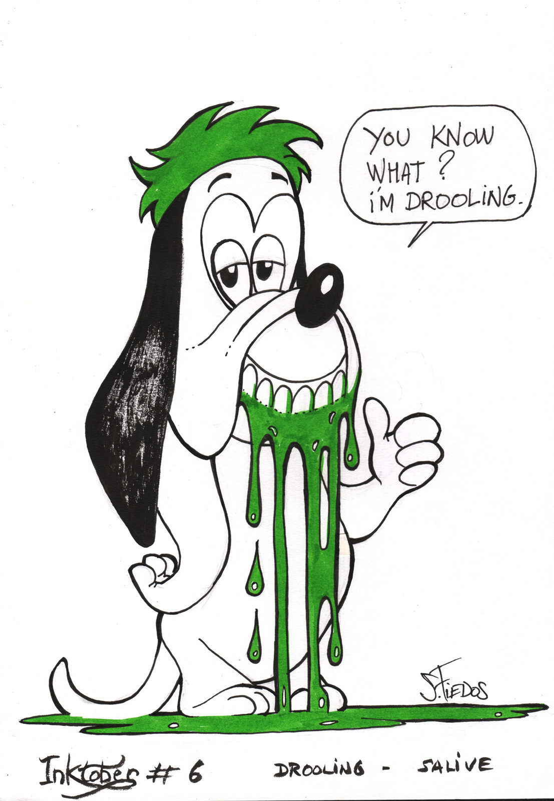 Inktober day 6 : drooling