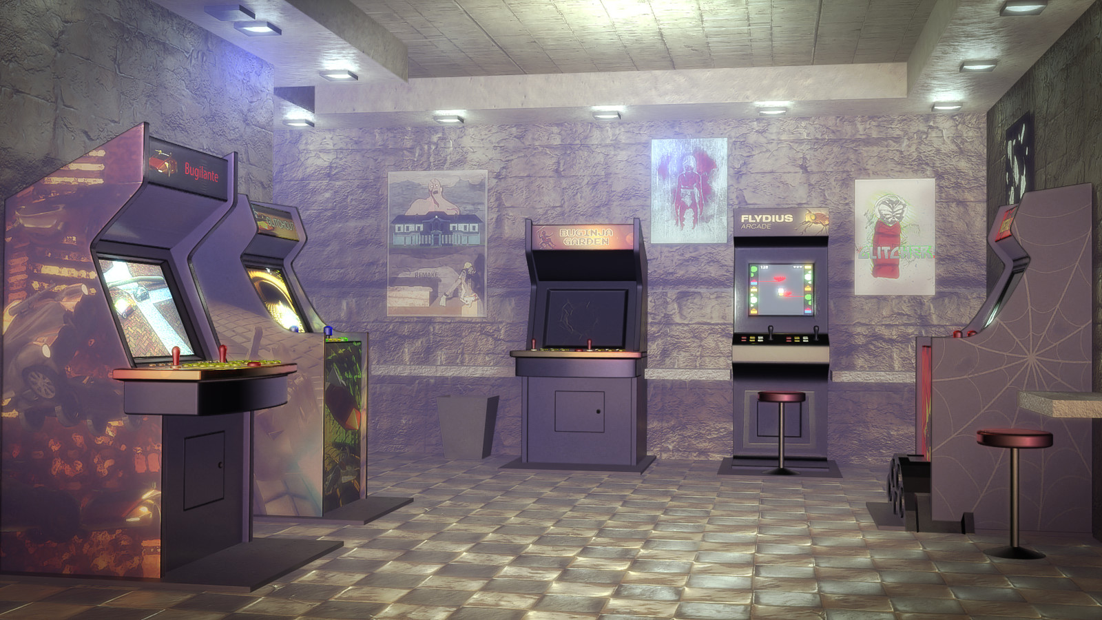 Arcade Room made with Malgorzata Lachowicz