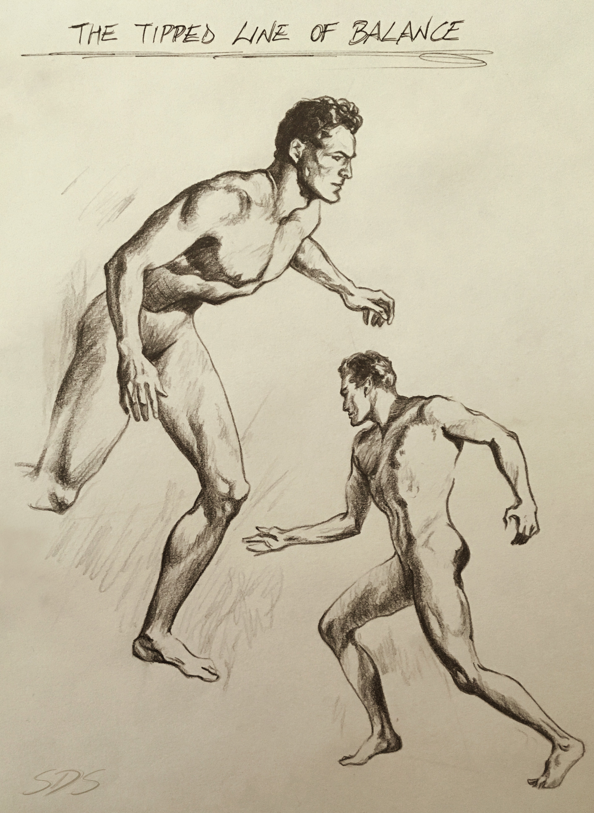 Simone De Salvatore Anatomy Study Figure Drawing