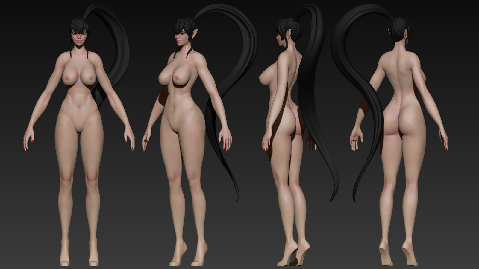 Body Zbrush Polypaint Concept
