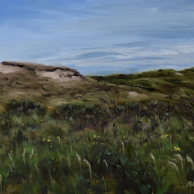 Dunes -for sale 9.4x11.8" (24x30cm)