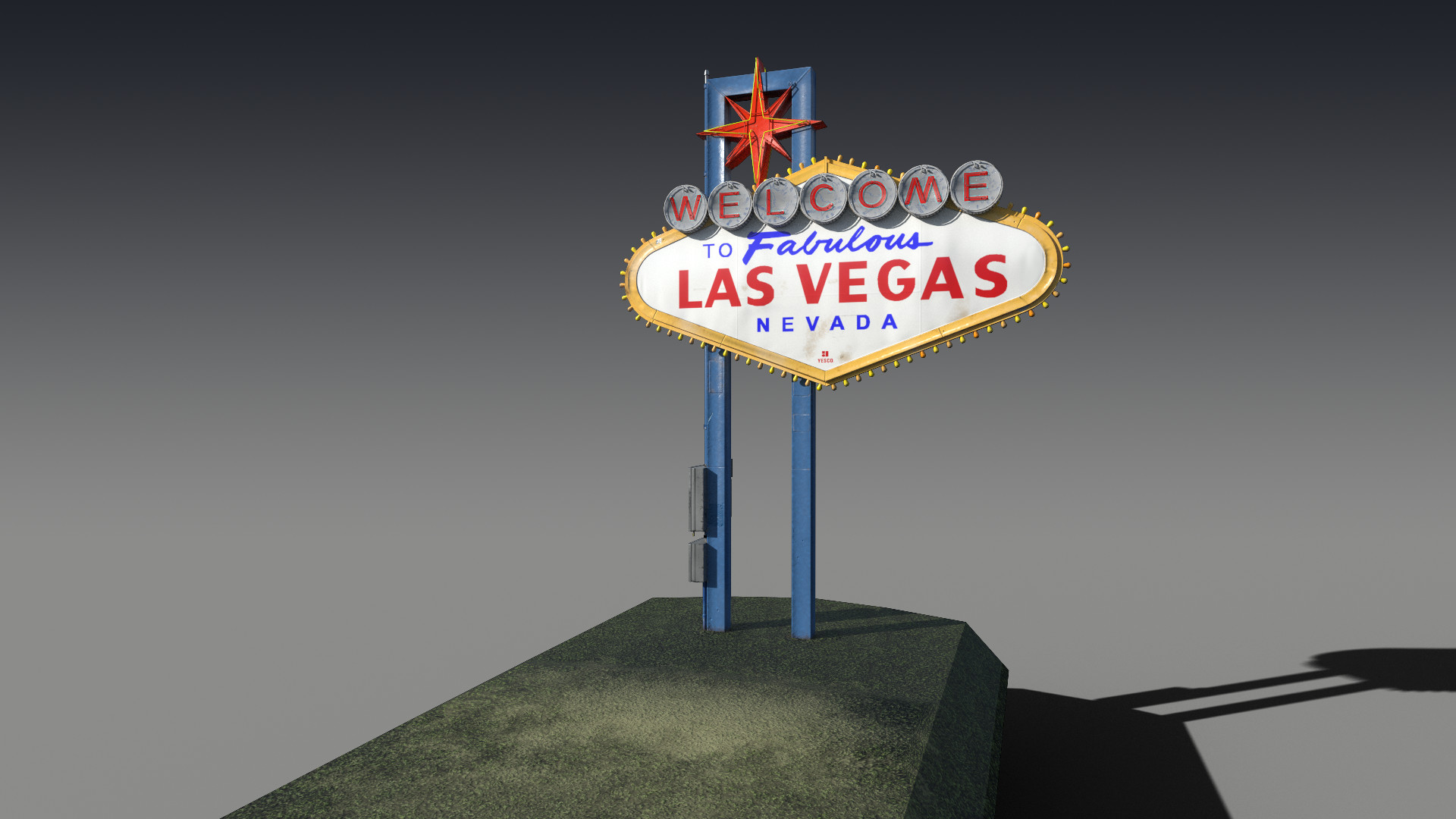 Artstation Welcome To Las Vegas Sign Ryan Hill