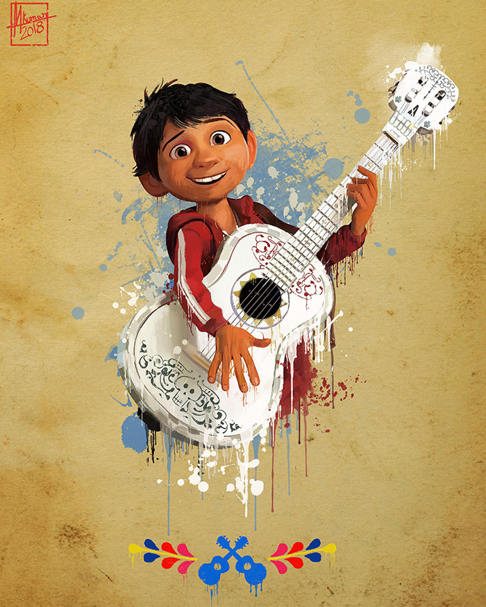 COCO ART PRINT / Coco Pixar / Pixar Art / Miguel / Miguel Art