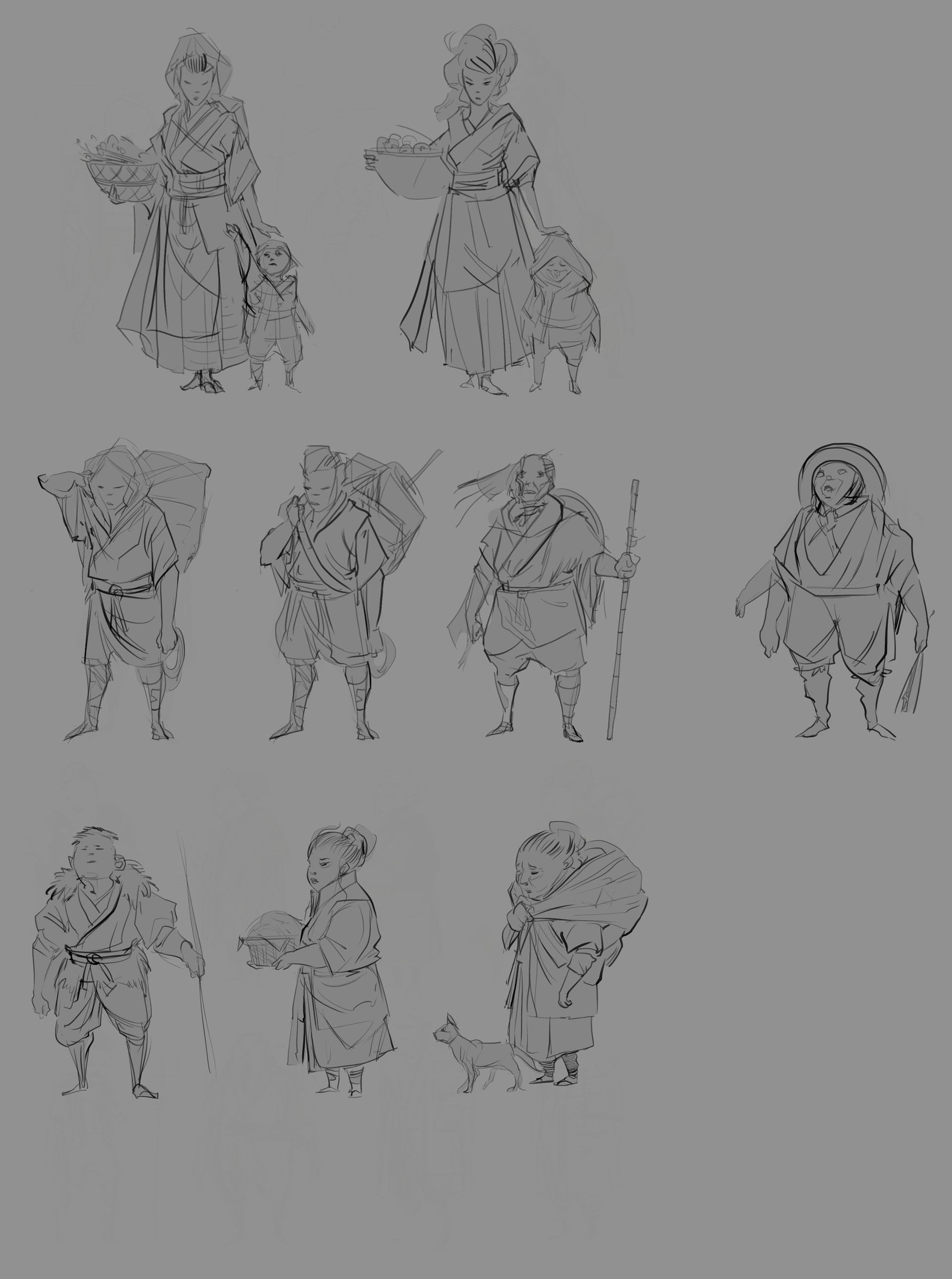 ArtStation Feudal Japan Peasant